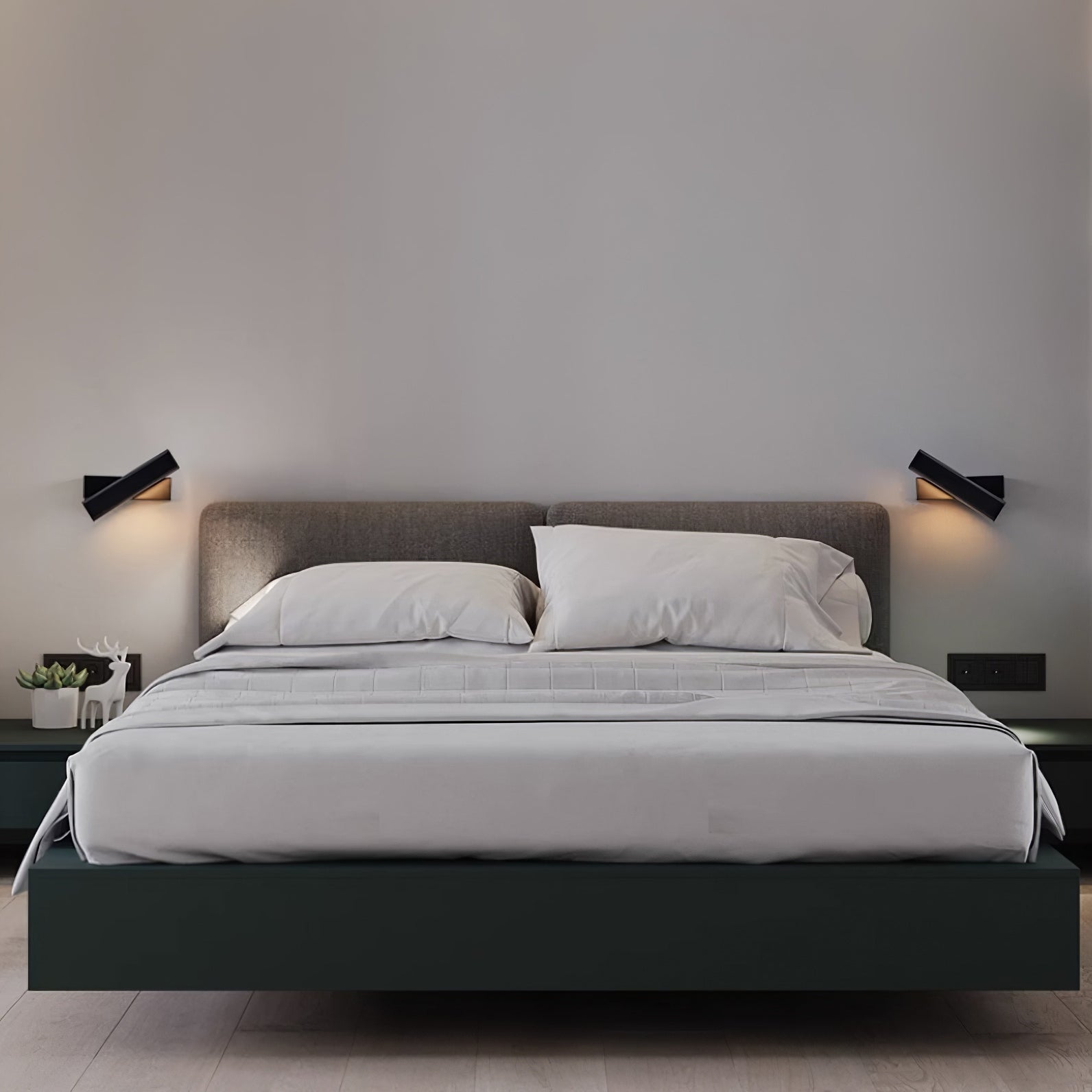 Olvynora Rotating Wood & Metal LED Wall Lamp - Minimalist Sconce - Image 7