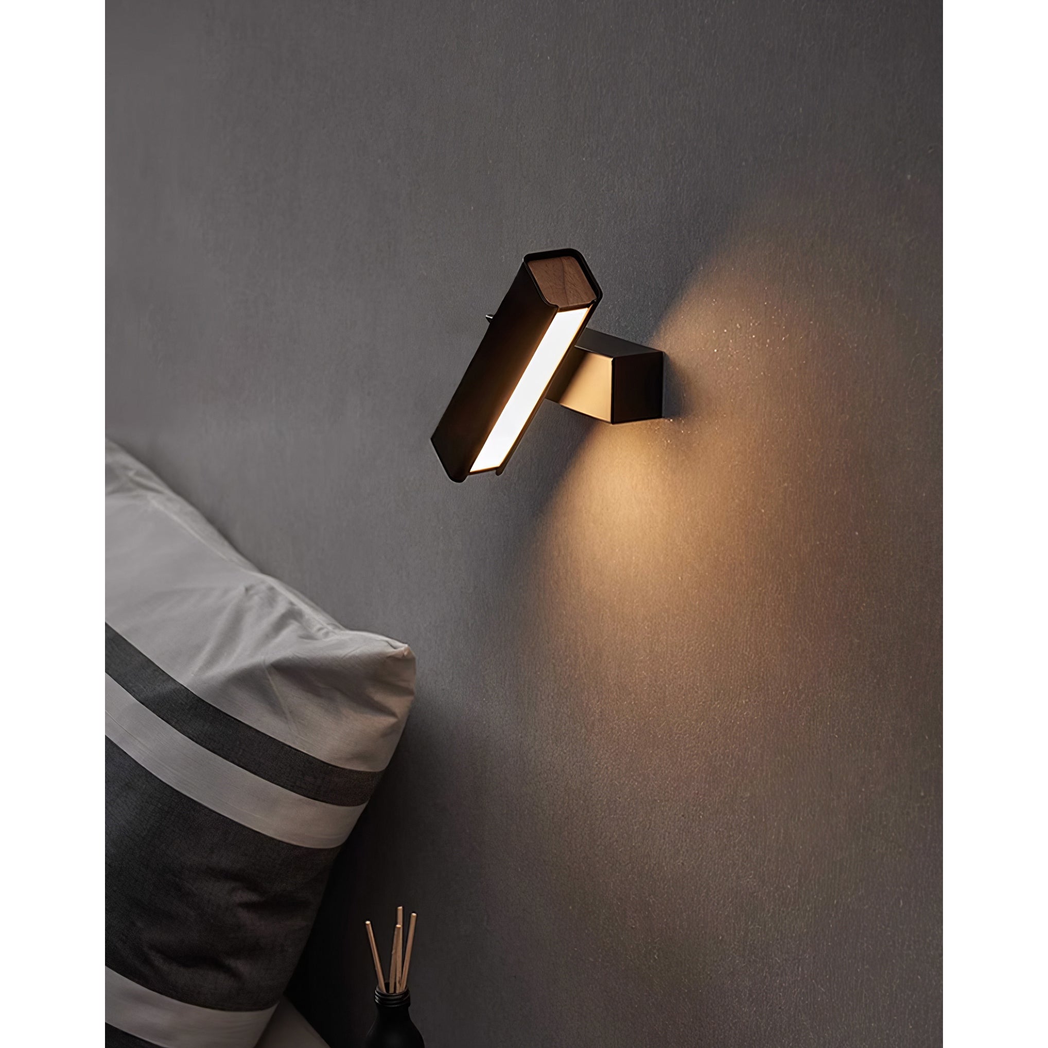 Olvynora Rotating Wood & Metal LED Wall Lamp - Minimalist Sconce - Image 21