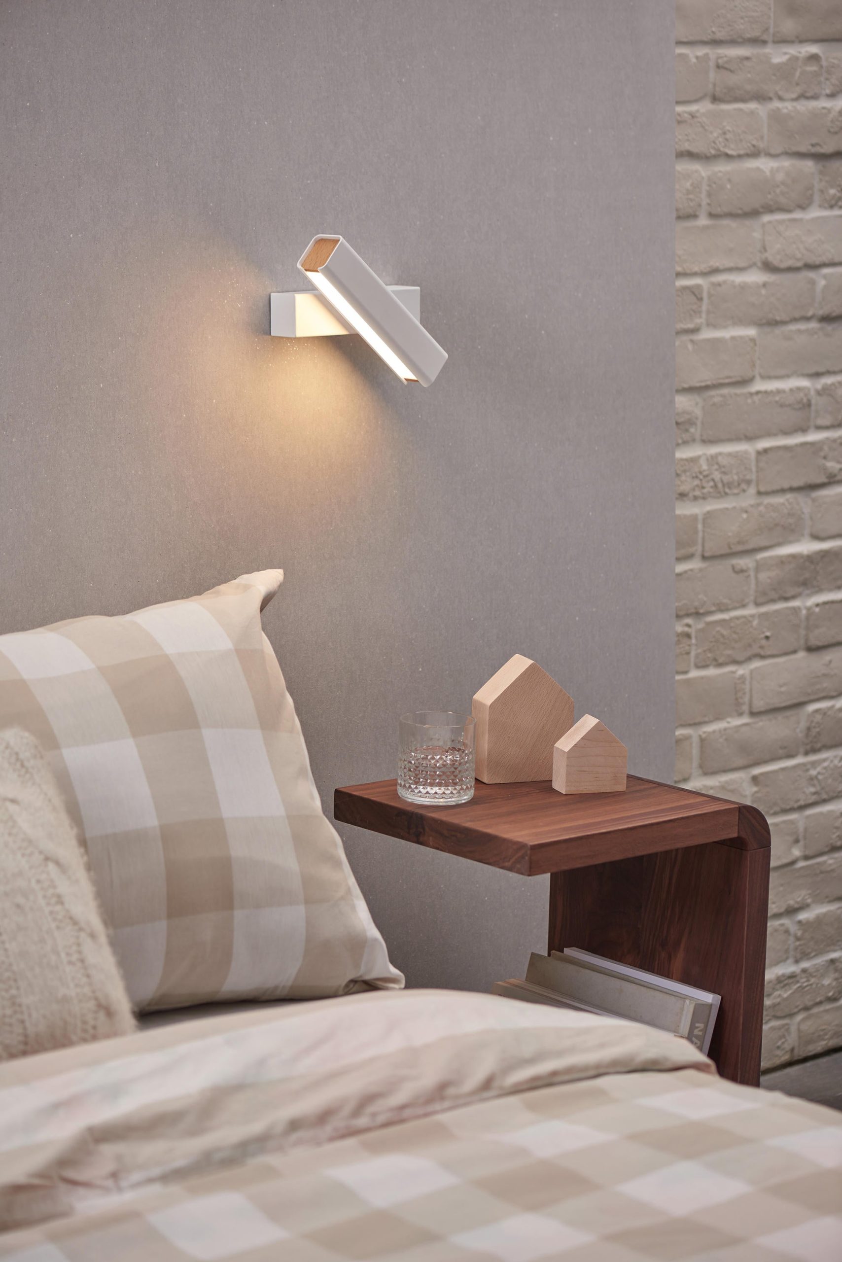 Olvynora Rotating Wood & Metal LED Wall Lamp - Minimalist Sconce - Image 19