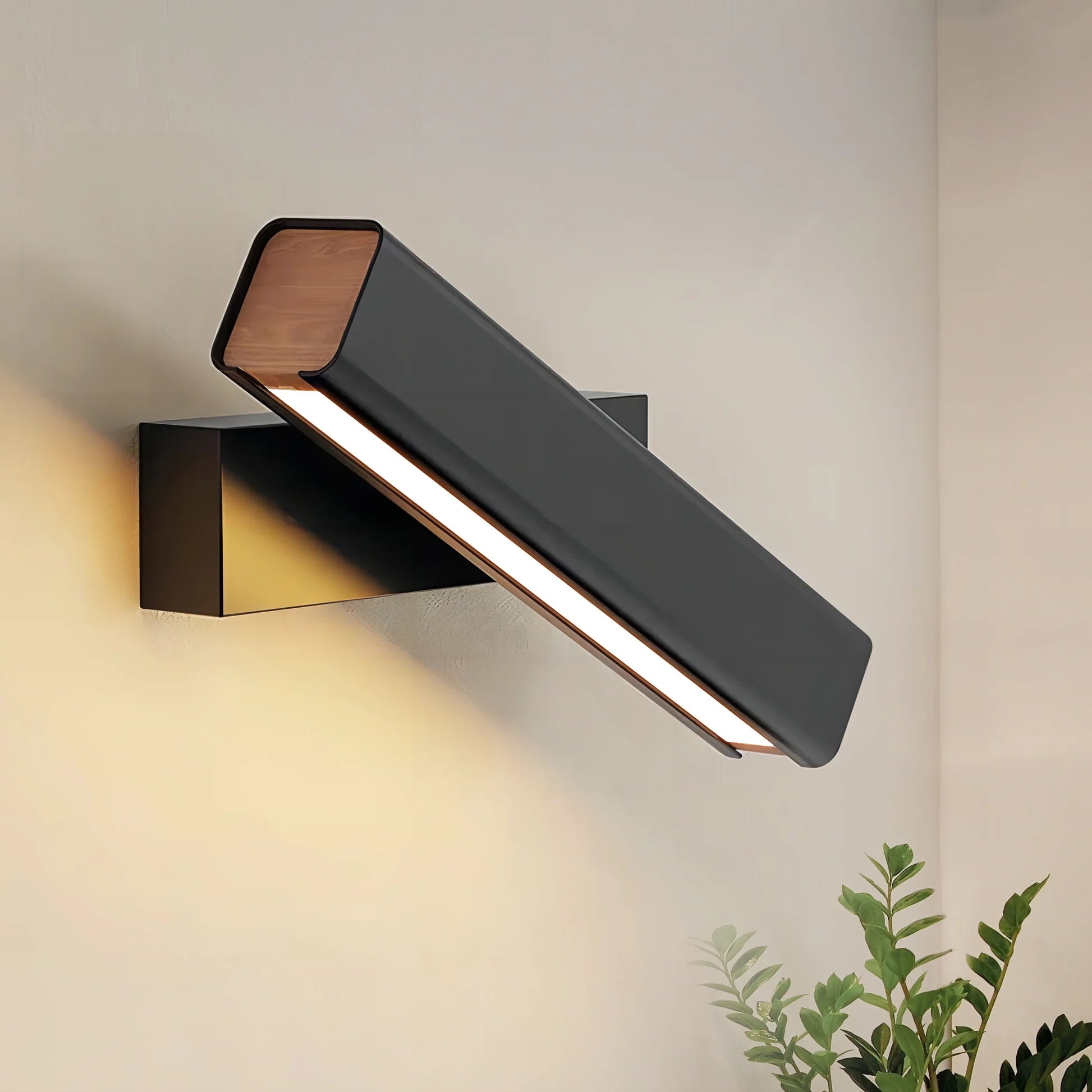 Olvynora Rotating Wood & Metal LED Wall Lamp - Minimalist Sconce - Image 17
