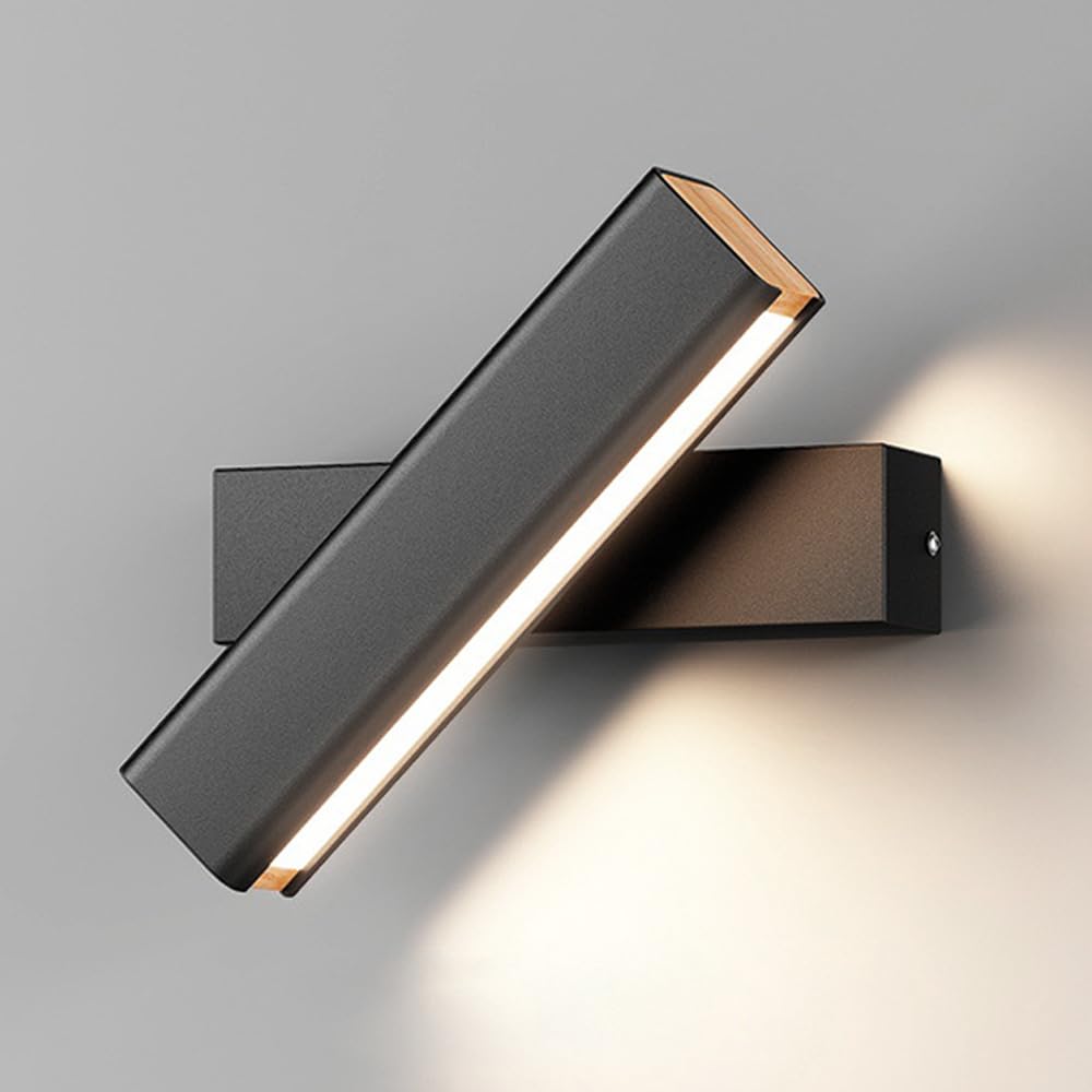 Olvynora Rotating Wood & Metal LED Wall Lamp - Minimalist Sconce - Image 27