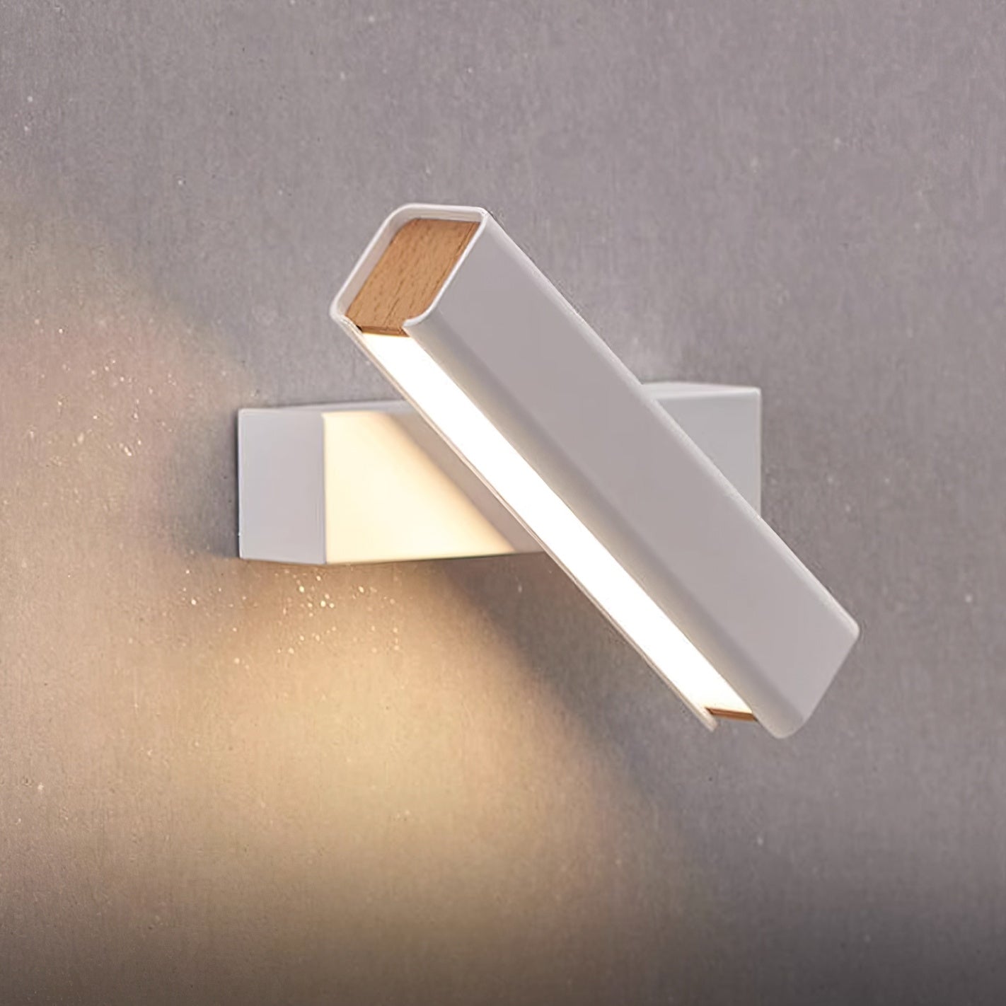 Olvynora Rotating Wood & Metal LED Wall Lamp - Minimalist Sconce - Image 32