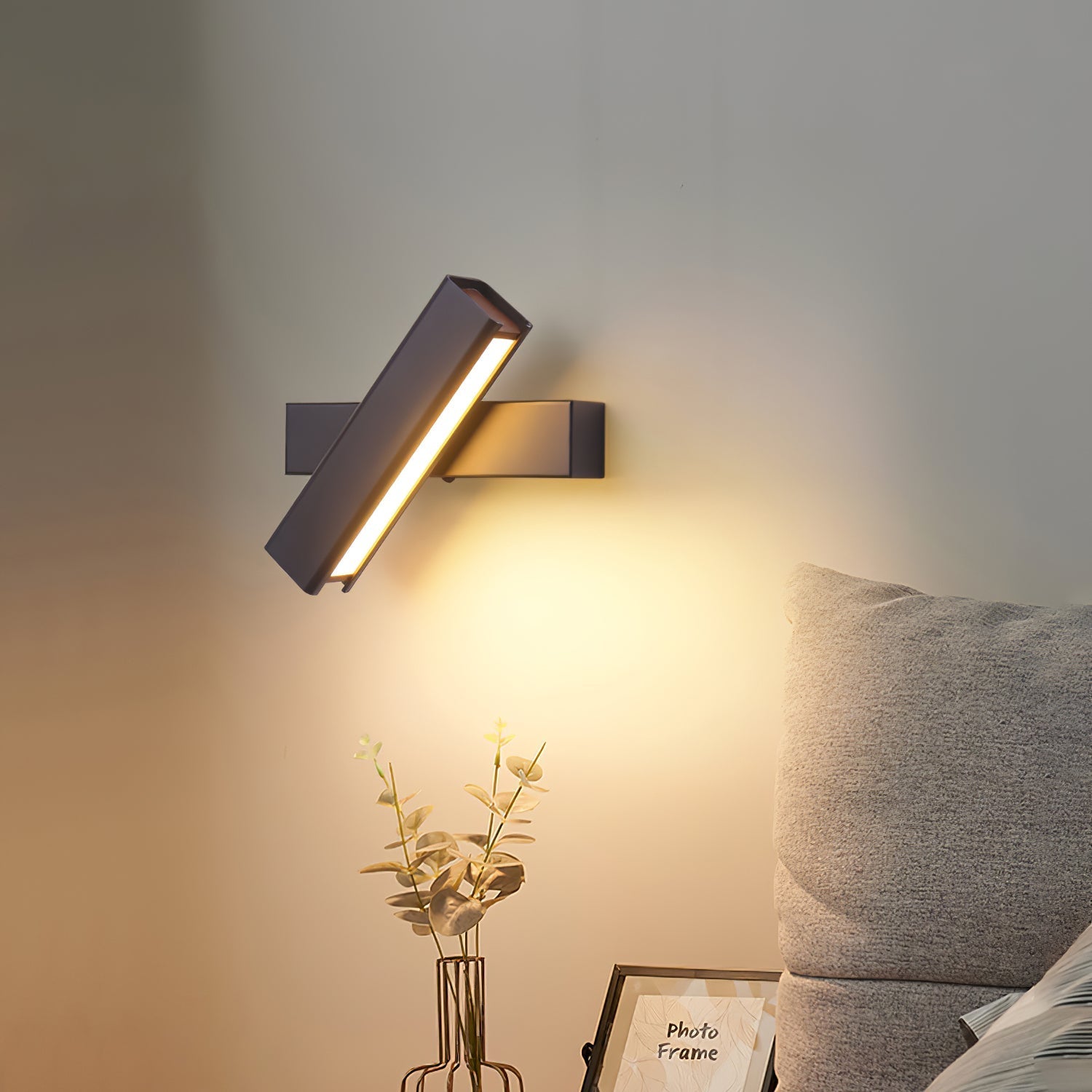 Olvynora Rotating Wood & Metal LED Wall Lamp - Minimalist Sconce - Image 11