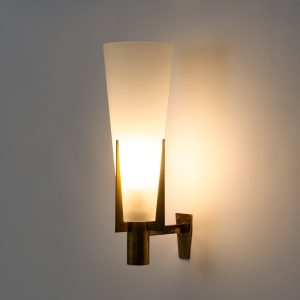 Alternative view of Vatalel Nordic Brass & Glass Wall Lamp - Minimalist Sconce