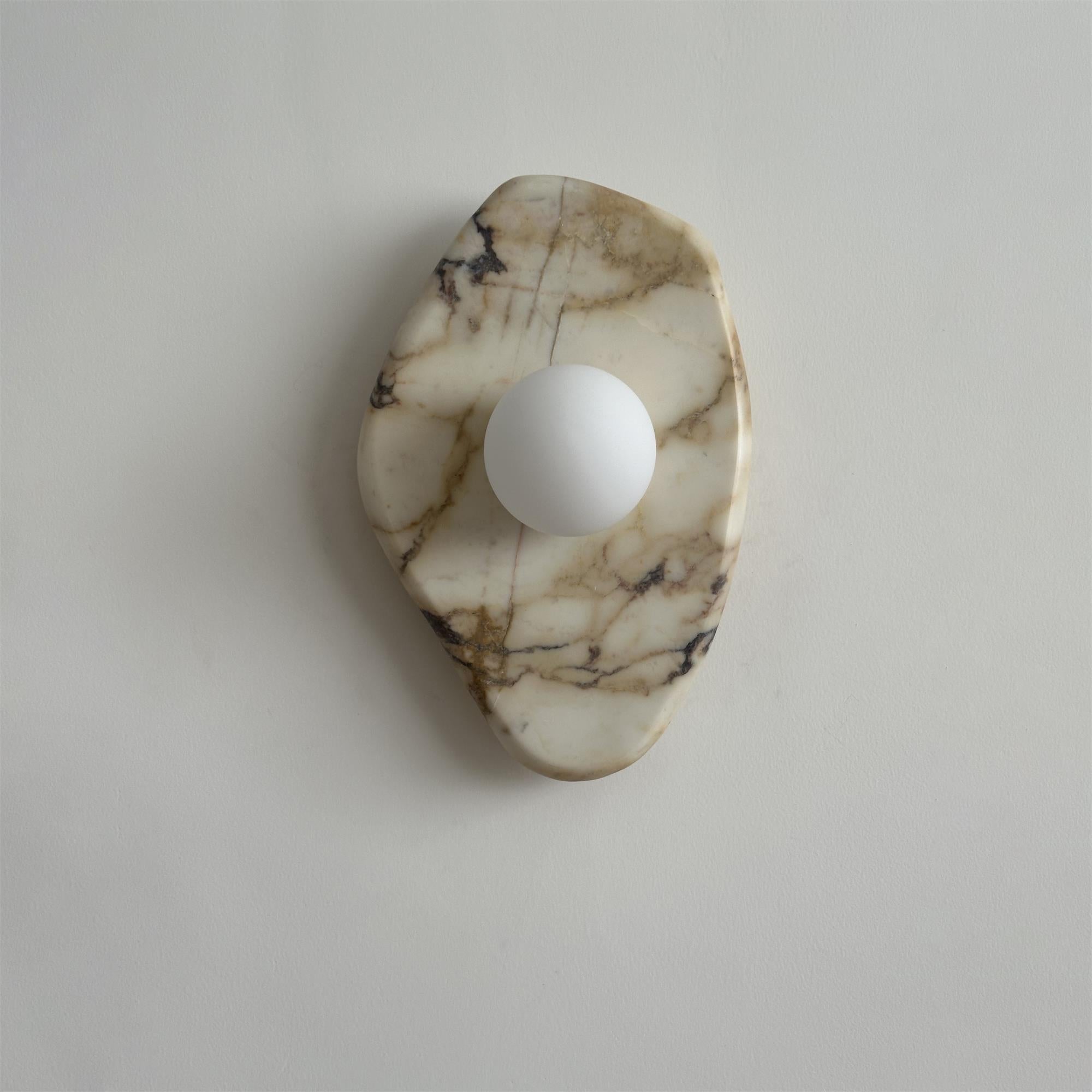 Mylirira Marble & Glass Wall Lamp - Minimalist Sconce - Image 4