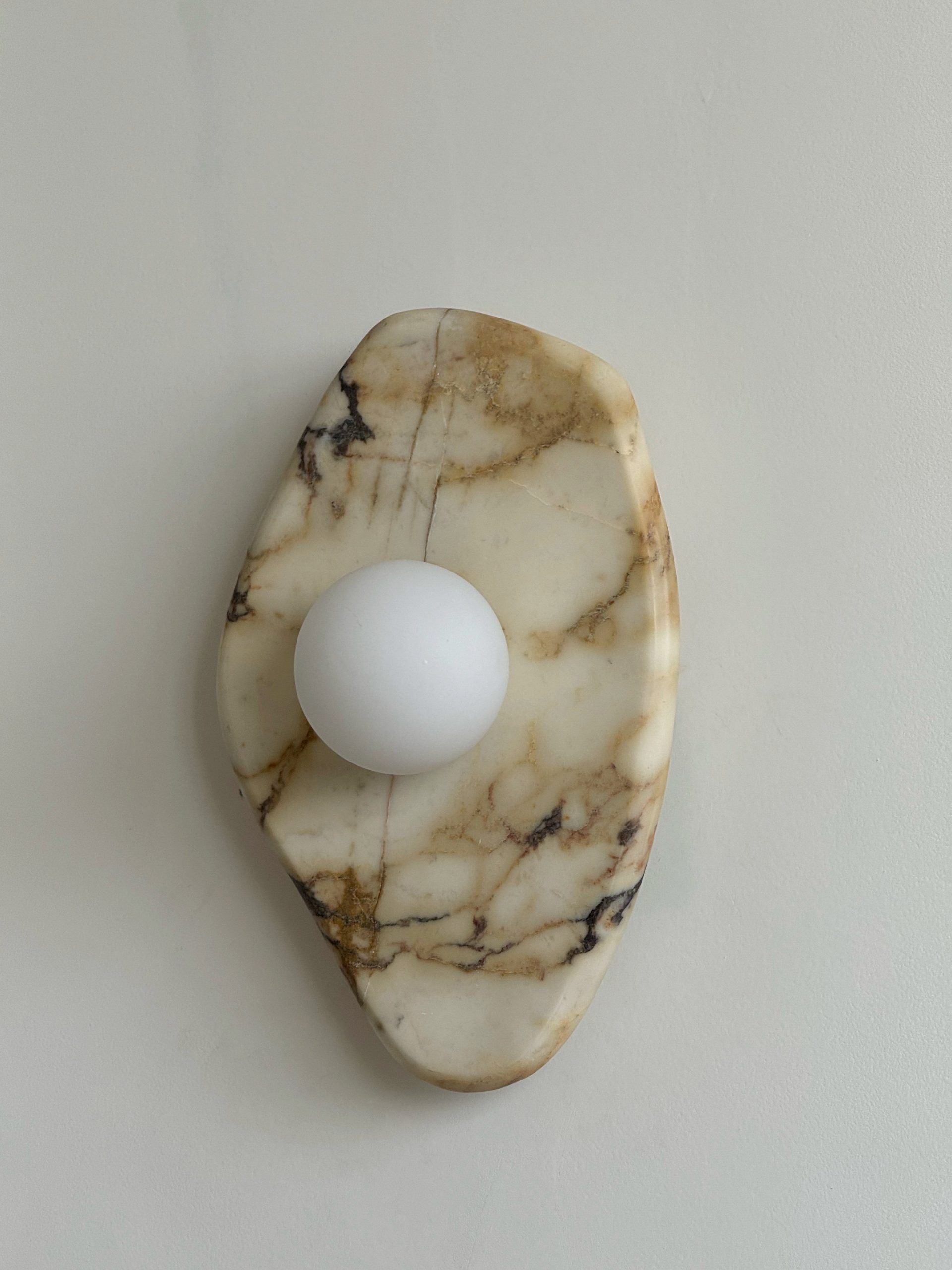 Mylirira Marble & Glass Wall Lamp - Minimalist Sconce - Image 2
